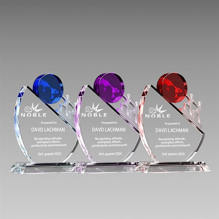 Achievement Trophy Crystal Teamwork Award high quality
